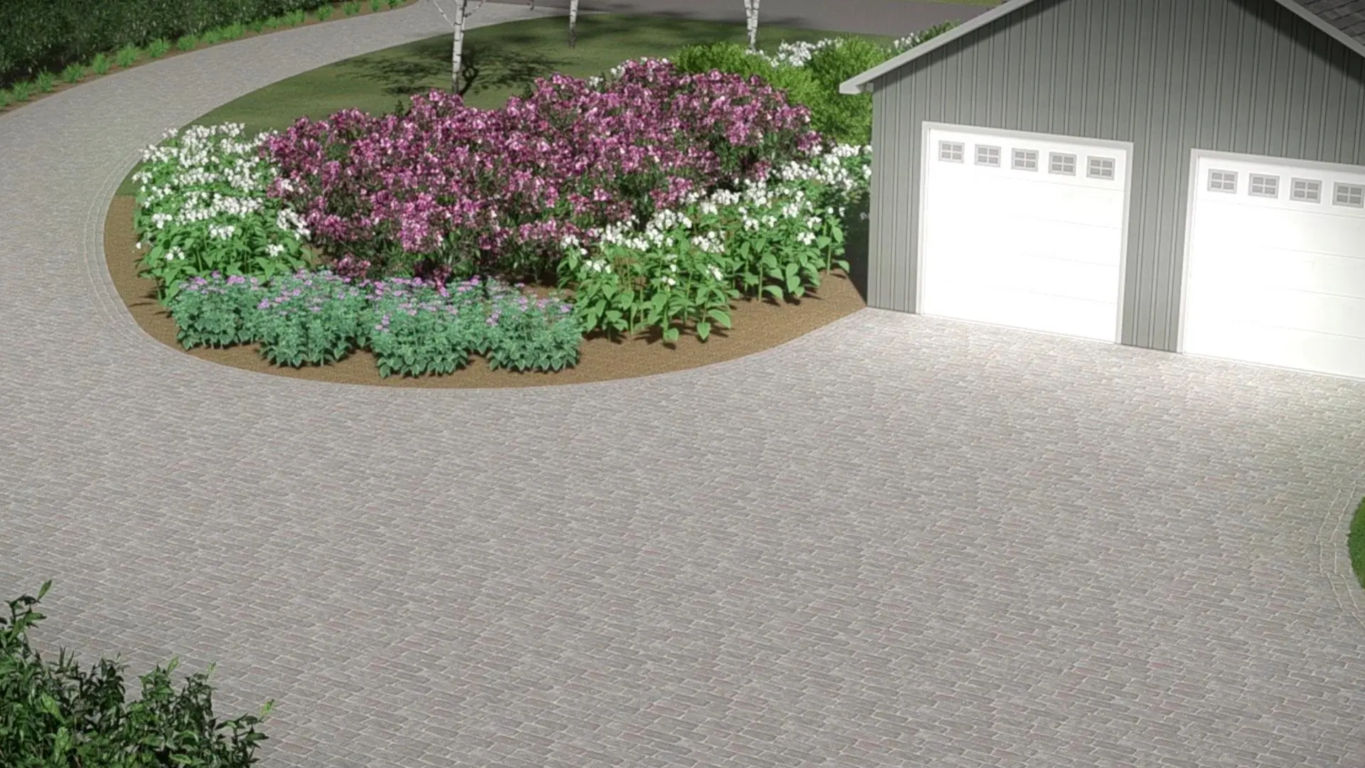 Driveway rendering for client's in Nazareth, PA.