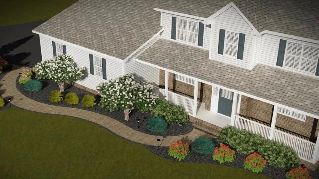 3D landscaping design for client in Clinton, NJ.