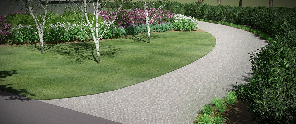 3d rendering of a driveway build in Northampton County, PA.