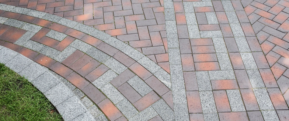 Clean and vibrant pavers after being cleaned and sealed by our team in Clinton, NJ.